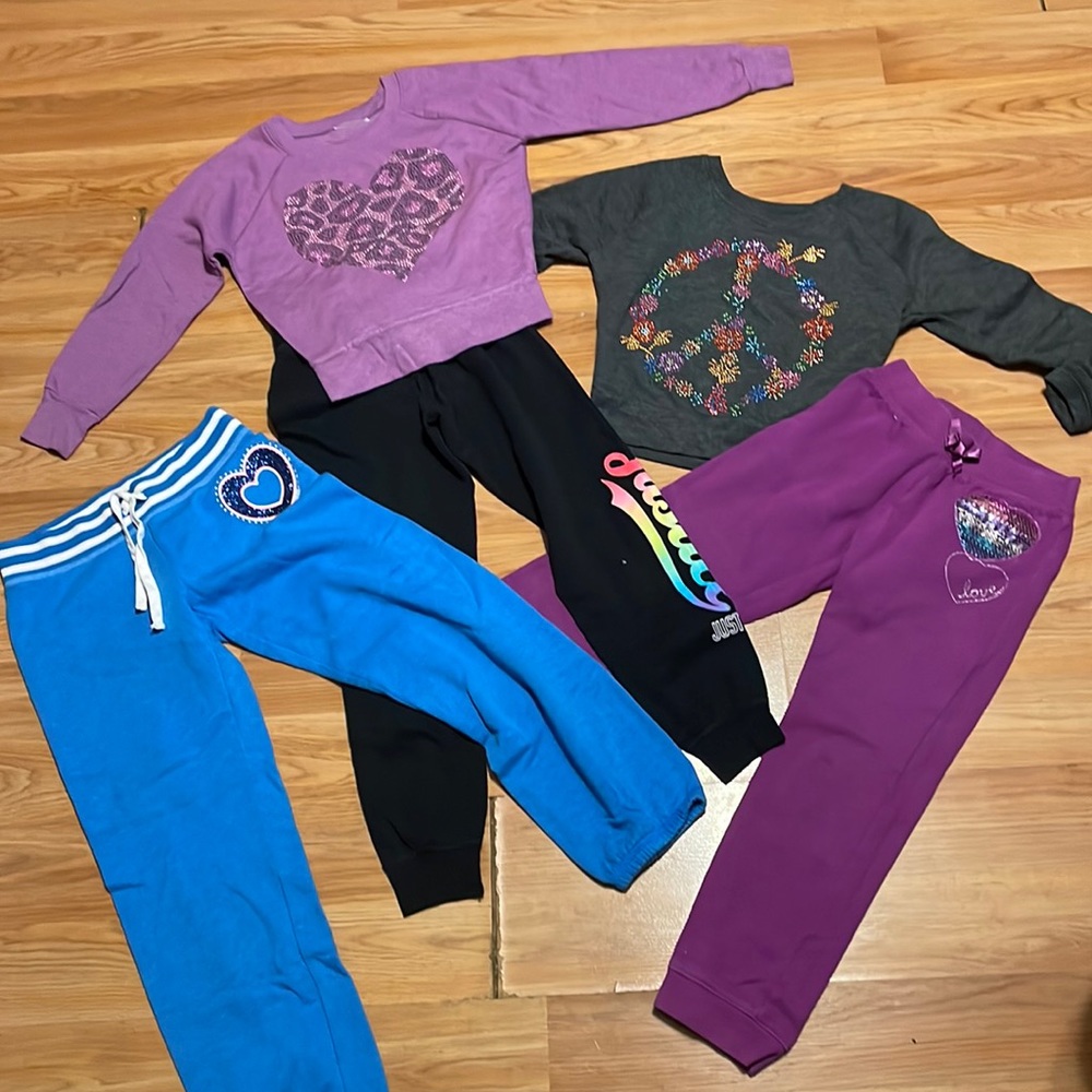 bundle of super soft sweatshirts and sweatpants